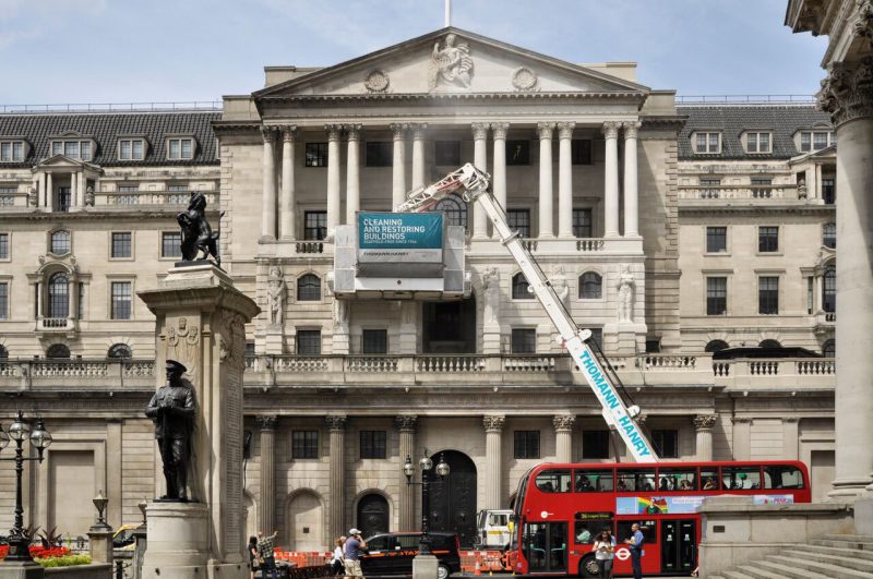 facade cleaning Bank of England London